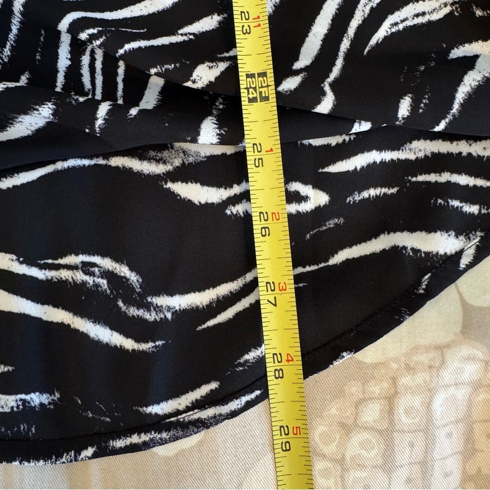 Black and White Zebra Print Women's Top - Picture 13 of 13